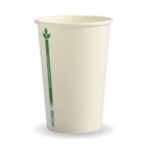 Biocup Green Line Single Wall - White - 10oz