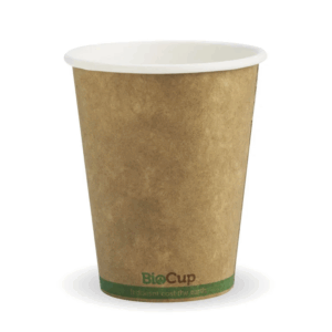 Biocup Kraft Green Stripe Single Wall - 8oz