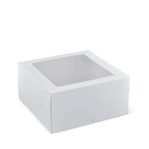 Cake Box with Window - 9'' Square Deep