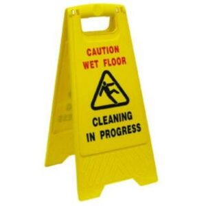 Caution Sign - A Frame Cleaning in Progress / Wet Floor