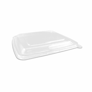 PET Lid Square to suit Sugarcane Square Compartment Tray