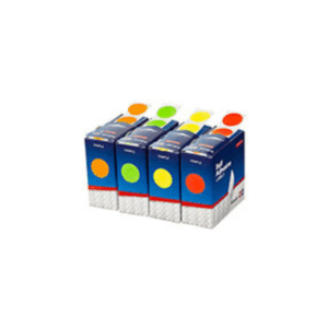 Adhesive Labels Quik Stik - 24mm Fluro Red Dot