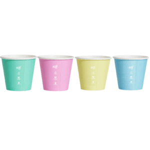 Compostable Coffee Cup Single Wall - Pastel - 8oz  - Truly Eco