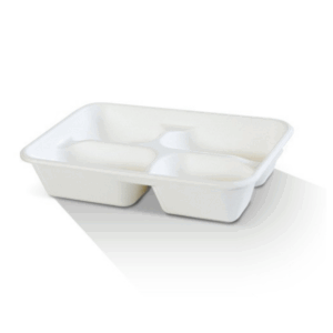 Sugarcane 4 Compartment Tray