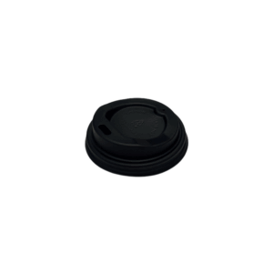 Coffee PLA Compostable Lid - Black - 4oz