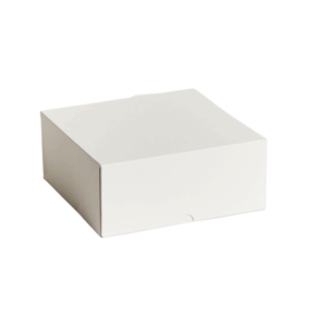 Cake Box White Pop Up Heavy Duty - 9''