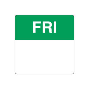 Day Dots Square - Friday - 40mm - 500 per Roll