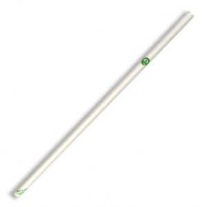 Paper Drinking Straw Regular White - 20/6