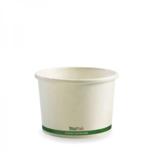 Bio Bowl Green Band - White - 250ml/8oz