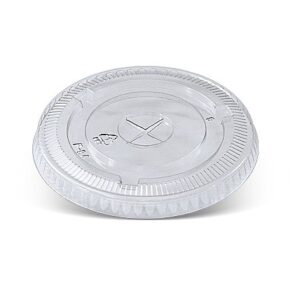 PET Flat Lid with Hole to suit 12oz PET Cup