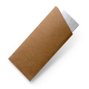 Cutlery Pouch With Napkin - Brown