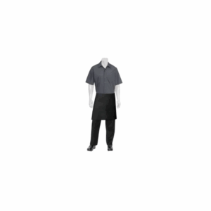 Apron Half Black No Pocket 70x86cm - Chef Works