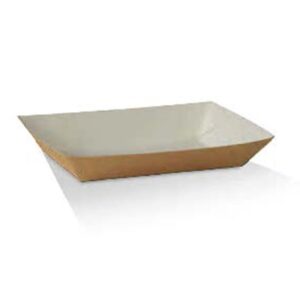 Hotdog Tray - Brown/White