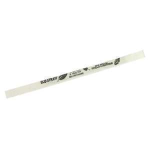 Paper Drinking Straw Cocktail - Black - Individually Wrapped - 13cm x 5mm
