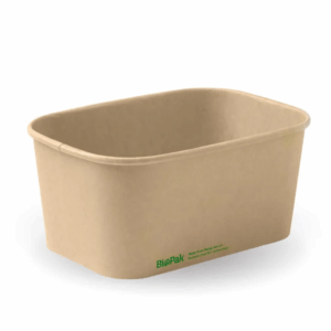 BioBoard Takeaway Rectangular Container - Kraft - 1000ml