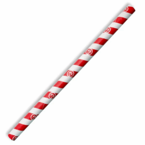 Paper Drinking Straw Smoothie - Red - 19cm / 10mm (D)