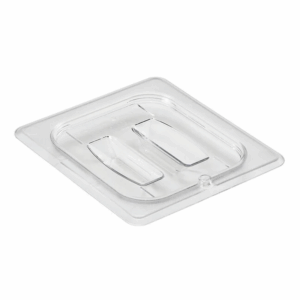 Cover Clear P.C. for Polycarbonate Steam Pan Black - Size 1/6