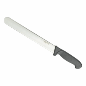 Roast Slicer Knife - Plain Blade - Black Handle - 25cm
