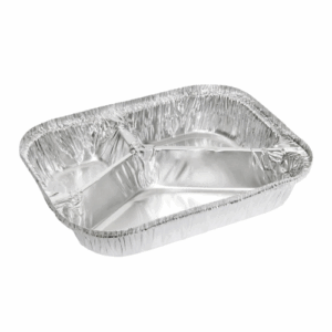 7420 / 521 Shallow 3 Compartment Meal Foil Tray