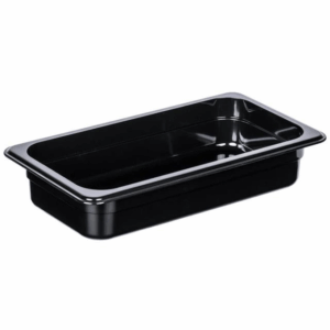 Polycarbonate Food Pan - Black - Size 1/3 x 65mm - 5.25 Litre