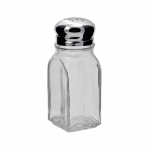 Salt & Pepper Shaker - Square - Glass - 10cm