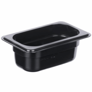 Polycarbonate Food Pan - Black - Size 1/9 x 100mm - 0.8 Litre