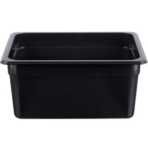 Polycarbonate Food Pan - Black - Size 1/2 x 100mm