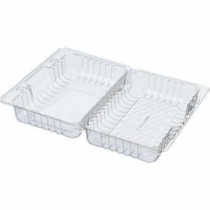 PET Taco Fold Pack Hinged Lid