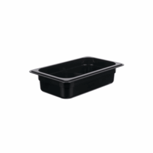 Polycarbonate Food Pan - Black - Size 1/4 x 100mm Deep - 2.5 Litre