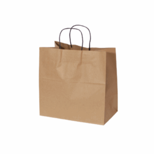 Takeaway Bag Uber Size - Black Handle - 315x300mm+175mm