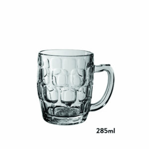 Beer Glass 285ml With Handle- Sheffield Dimple
