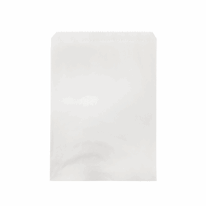 2 Long Greaseproof Lined White Bag