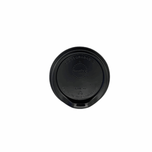 Coffee PLA Compostable Lid -Black - 8oz / 80mm