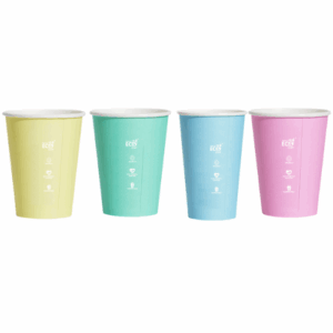 Compostable Coffee Cup Single Wall - Pastel - 12oz - Truly Eco