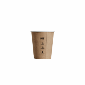 Compostable Coffee Cup Single Wall - Brown - 4oz - Truly Eco