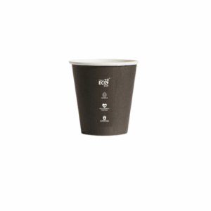 Compostable Coffee Cup Single Wall - Black - 4oz - Truly Eco