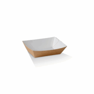 Food Tray 1 - White/Brown
