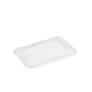 Rectangle Dome Lid For Smooth Container 'G' Lid - Clear - to suit 500-1000ml