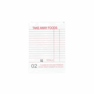 Take Away Docket Book 1 Copy - Red