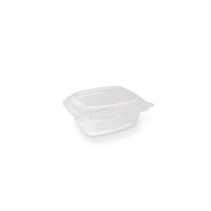 PET Rectangular Hinged Container - 8oz